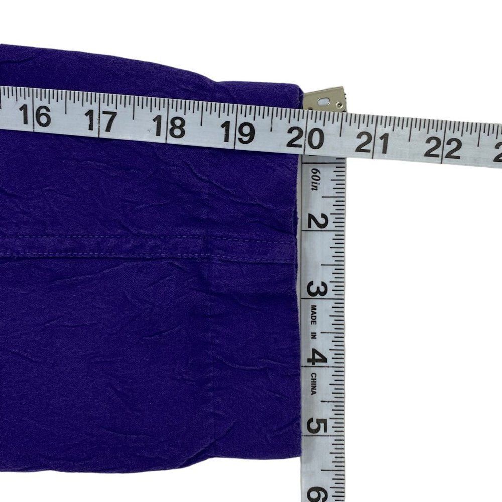 Chicos Womens Jacket | Size 1 | Royal Purple | Textured Fabric | Lightweight - Picture 10 of 10